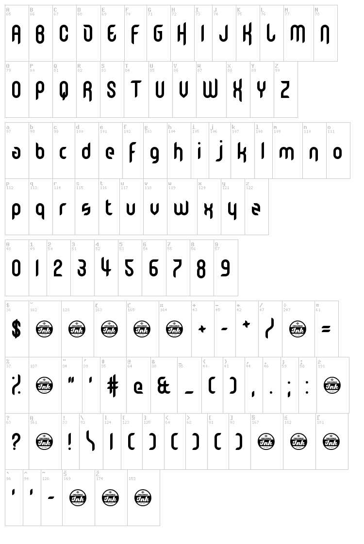 Member Kinglify font map